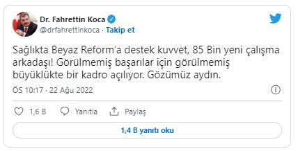 Bakan Koca duyurdu! 'Görülmemiş bir kadro'! 85 bin yeni atama!